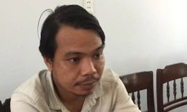 Đối tượng Cao Hoàng Long tại cơ quan điều tra