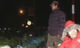 Nhọc nhằn chợ rau lúc rạng sáng