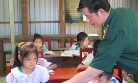 Lớp học tình thương trên đảo Hòn Chuối vào năm học mới