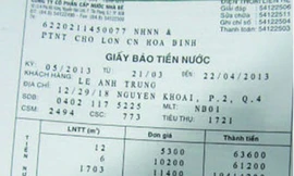 Gia đình có hóa đơn tiền nước 22 triệu/tháng tại TP.HCM