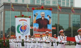 Màn trình diễn võ thuật ấn tượng tại Lễ khai mạc Đại hội Khỏe Vì An ninh Tổ quốc 