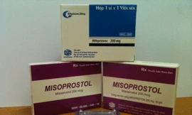 Thuốc viên nén Misoprostol 200mcg do Công ty Cổ phần sinh học Dược phẩm Ba Đình sản xuất. (Ảnh minh họa cho lô thuốc bị đình chỉ lưu hành) 