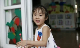 Bé Hải An, 6 tuổi, bị ung thư và đã đồng ý hiến tặng giác mạc của mình trước khi qua đời. 