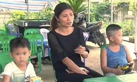 Chị Hương và hai cậu bé M và H