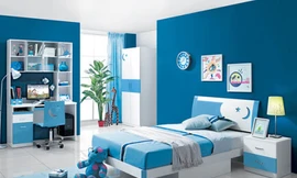 Nội thất xanh dương cho nhà mát lạnh