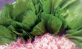 Cải xanh canh ruốc