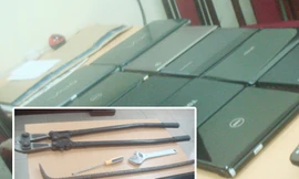 ‘Siêu trộm’ vô hiệu hóa cửa cuốn điện, camera