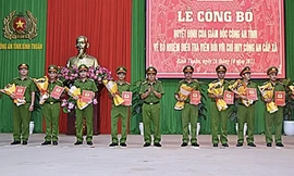 Công an Bình Thuận bổ nhiệm 30 điều tra viên