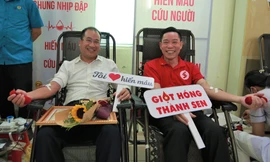 Sôi nổi ngày hội 'Giọt hồng Thành Sen' và tôn vinh người hiến máu ở Hà Tĩnh