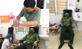 Đại uý hiến máu gấp cứu người qua cơn bạo bệnh
