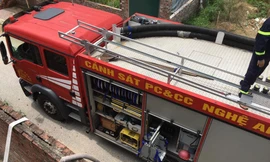 Cháy ở khách sạn đang cách ly F1