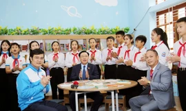 Tiếng hát đặc biệt trong Không gian đọc sách và sinh hoạt Đội Nghệ An