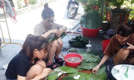 Nghề làm bánh lá nức tiếng ở làng Quỳnh Viên