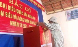 Những cử tri hơn 100 tuổi vững vàng đi bỏ phiếu trong ngày hội non sông