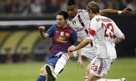 Milan và Barcelona chia điểm không bàn thắng