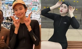 Sau Thùy Tiên, đến lượt Hoa hậu Đỗ Thị Hà chuộng mốt "áo tắm kín bưng"