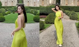 Hoa hậu Đỗ Mỹ Linh khoe ảnh chụp toàn thân nhưng netizen phát hiện có điều lạ