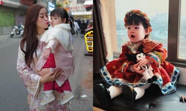 Bộ váy của con gái Hoa hậu Đỗ Mỹ Linh có gì đặc biệt mà ai nhìn cũng chú ý?
