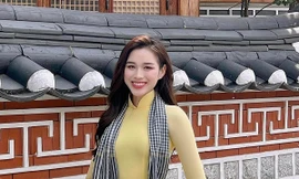 Hoa hậu Đỗ Thị Hà được khen ngợi hết lời khi mang trang phục này sang Hàn Quốc