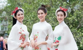 Tạm gác tin đồn nhận lời cầu hôn của thiếu gia, Hoa hậu Đỗ Mỹ Linh đọ sắc với Đỗ Thị Hà, Ngọc Hân