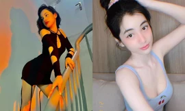 Choáng với 'tình cũ' chồng cũ Lệ Quyên: váy xẻ lộ 'vùng nhạy cảm', ngực o ép 'chực trào'