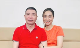 Bà xã NSND Công Lý bất ngờ nhắc tới chuyện 'có bầu', thực hư ra sao?