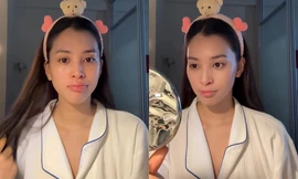 Hoa hậu Tiểu Vy tiếp tục khoe mặt mộc 100%, riêng lần này để lộ một nhược điểm nhỏ