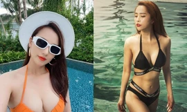 Đôi bạn thân của 'Chồng cũ, vợ cũ, người yêu cũ' đọ đường cong nóng bỏng với bikini