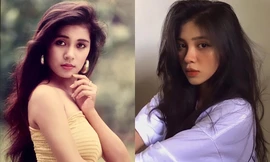 Á hậu Huỳnh Minh Kiên giống minh tinh màn bạc một thời đến ngỡ ngàng