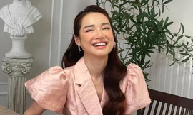 Nhã Phương lại lộ thân hình gầy guộc, do chiếc váy không hợp dáng hay còn gì khác?