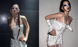 Hoa hậu Lương Thùy Linh phá cách, diện đồ cực bạo đụng hàng Ngọc Trinh