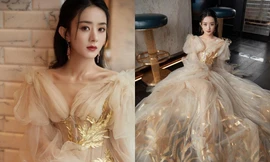 Lai lịch khó ngờ của bộ váy lộng lẫy giúp Triệu Lệ Dĩnh thành “Nữ hoàng đêm hội Bazaar”