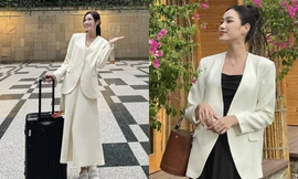 Không chỉ mặt xinh dáng chuẩn, Hoa hậu Đỗ Thị Hà còn phối đồ cực cao tay