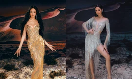 Á hậu Bảo Ngọc chọn đầm dạ hội nào cho đêm chung kết: Nữ hoàng ánh kim hay Công chúa lấp lánh?