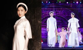 Nữ phụ phim "11 Tháng 5 Ngày" hóa thiếu nữ Hà Nội xưa trong lễ hội áo dài