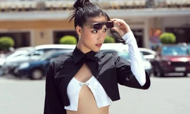 Á hậu Hoàng Oanh gợi cảm đến không ngờ sau khi ly hôn chồng Tây