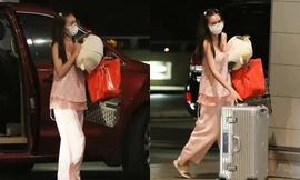 Khán giả sửng sốt với bộ đồ Lan Ngọc mặc ra sân bay, đúng kiểu 'mặc thà không mặc'