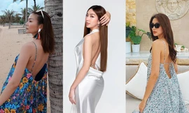 Hở vòng 1 là chuyện cũ rồi, mỹ nhân V-biz giờ lại thích hở lưng và vòng 3 lấp ló