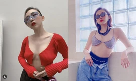 Mỹ nhân Việt khoe 'bầu ngực' nhiều rồi, Tóc Tiên lại thích khoe 'chân ngực' mới 'sốc'