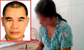 Nạn nhân Lê Thị Vân đang điều trị tại Khoa thần kinh- Bệnh viện đa khoa hữu nghị Việt- Tiệp Hai Phòng viết tường trình gửi cơ quan công an (ảnh lớn) và Vũ Ngọc Liễm pháp danh Tì kheo Thích Long Tịnh (ảnh do nhà chùa cung cấp)