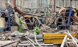 Hiện trường vụ nổ.