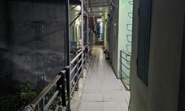 Hành lang nơi xảy ra vụ việc.