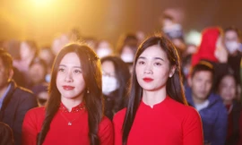 hiều bạn trẻ tham dự Lễ hội chiến thắng Xương Giang. Ảnh: Nguyễn Thắng.