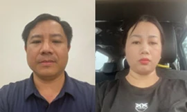 Dương Anh Tuấn và vợ.