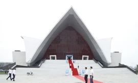 Dự án xây dựng Trung tâm văn hóa - Triển lãm tỉnh Bắc Giang. Ảnh: Nguyễn Thắng