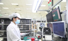 Công nghiệp tiếp tục trở thành động lực tăng trưởng kinh tế của tỉnh Bắc Giang. Ảnh: Nguyễn Thắng.