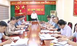 Ủy ban Kiểm tra (UBKT) Tỉnh ủy Bắc Giang khoá XIX, nhiệm kỳ 2020-2025 vừa tổ chức họp kỳ thứ 45.