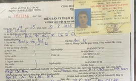 Biên bản vi phạm hành chính đối với ông T.