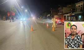 Ảnh lớn: Chốt kiểm soát, xử lý vi phạm nồng độ cồn tại đường Xương Giang - nơi lái xe Đinh Công Bình vi phạm. Ảnh nhỏ: Đinh Công Bình bị tạm giữ tại cơ quan công an.