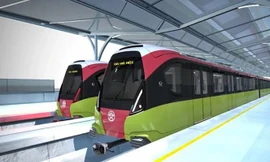 Hình ảnh đoàn tàu metro Nhổn - ga Hà Nội